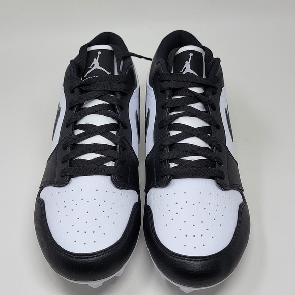 Nike Air Jordan 1 Low TD Panda Black White Football Cleats FJ6245-100 MenS SZ 14 - Picture 5 of 11